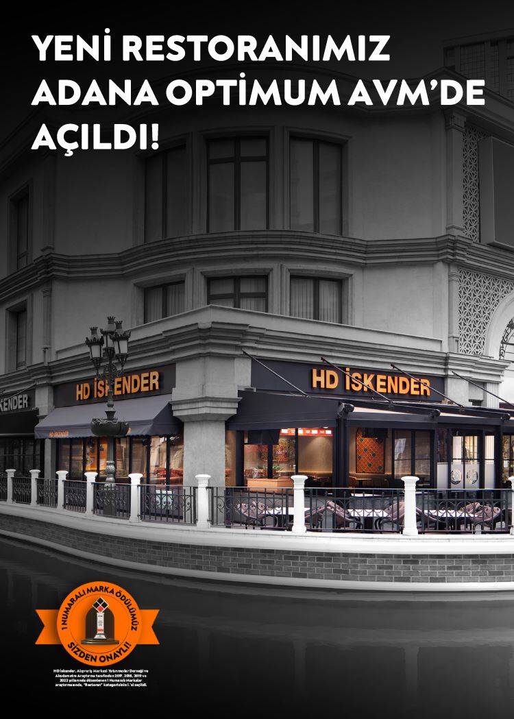 Yeni Restoranımız Adana Optimum AVM' de Açıldı!